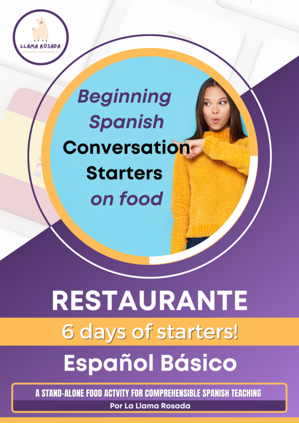 Beginning Spanish conversation starters lesson plan