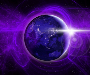purple earth Outerspace