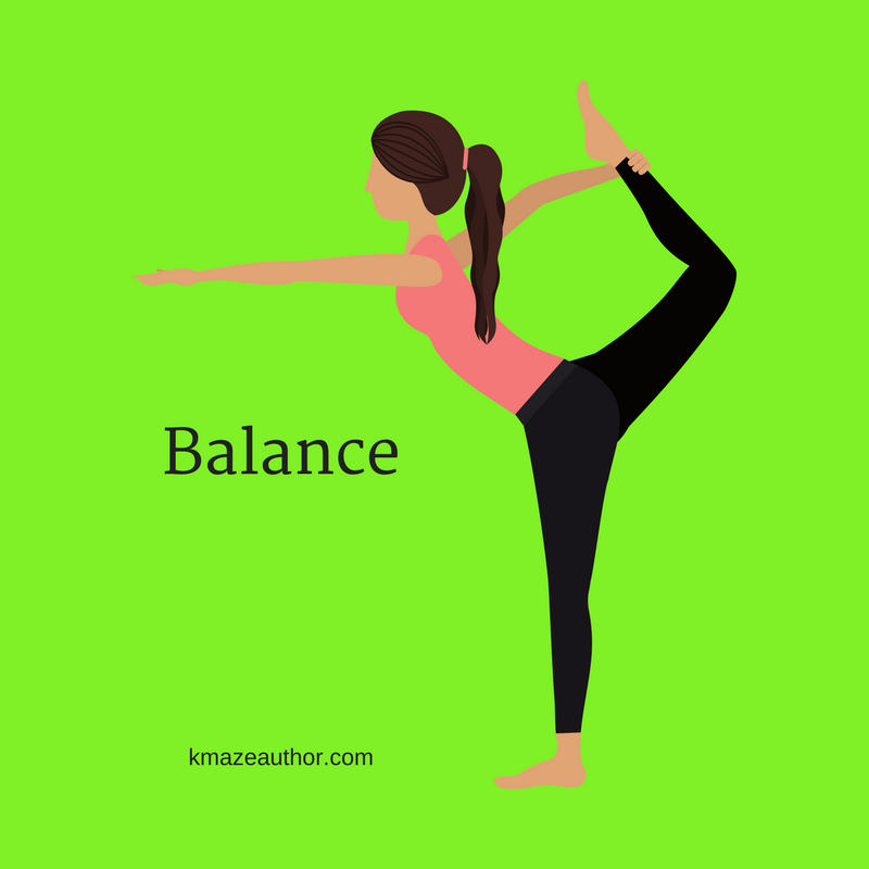 girl balancing in yoga pose